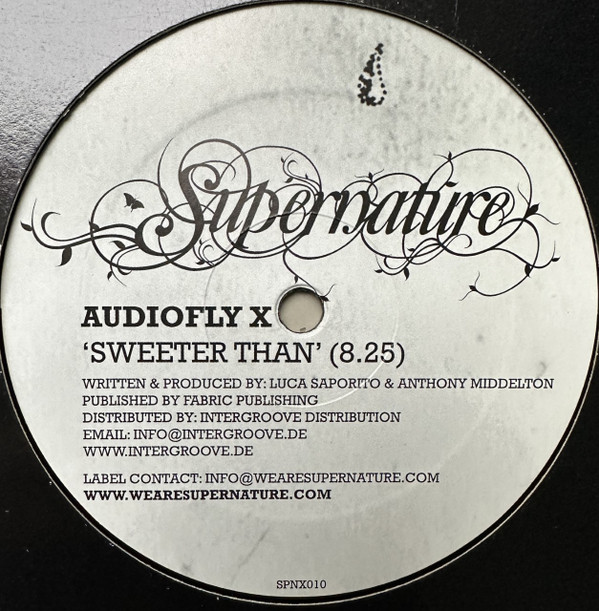 Audiofly X - Sweeter Than | Supernature (SPNX010) - 2