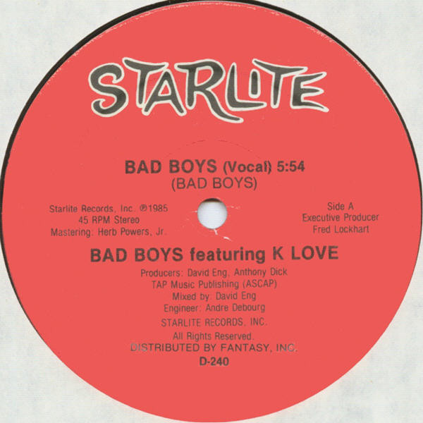 Bad Boys Featuring K Love - Bad Boys | Starlite (D-240) - main