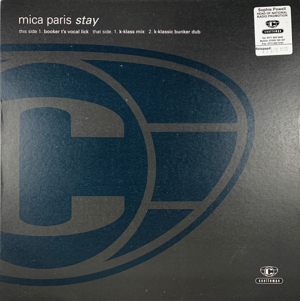 Mica Paris - Stay | Cooltempo (12COLDJS 334) - main