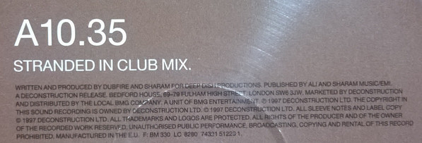 Deep Dish - Stranded 2 | Deconstruction (74321 51223 1) - 5 Deep Dish - Stranded 2 | Deconstruction (74321 51223 1) - 5