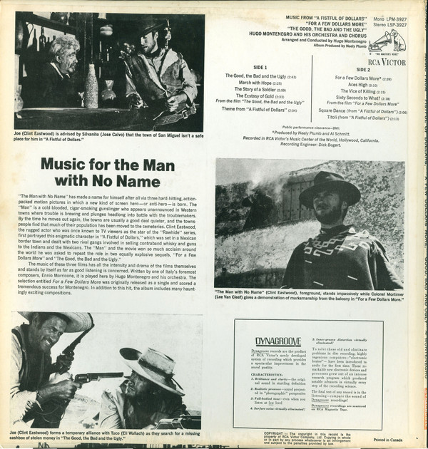 Hugo Montenegro And His Orchestra - Music From 'A Fistful Of Dollars', 'For A Few Dollars More' & 'The Good, The Bad And The Ugly' | RCA Victor (LSP-3927) - 2