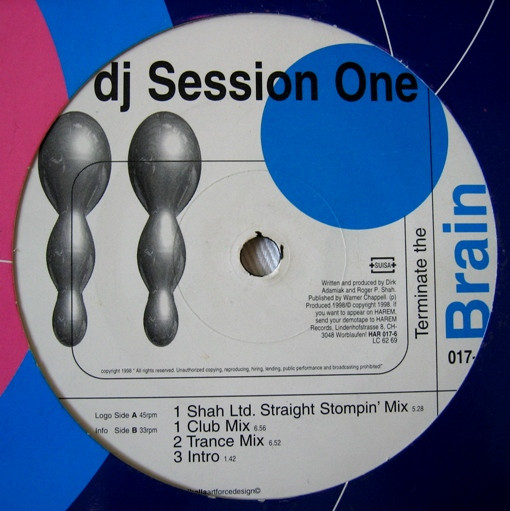 DJ Session One - Terminate The Brain | Harem Records (HAR 017-6) - main