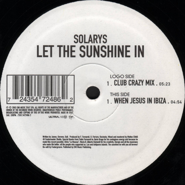 Solarys - Let The Sunshine In | Ultralab (7243 5 47248 6 2) - main