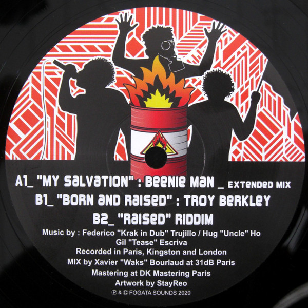 Beenie Man / Troy Berkley - My Salvation / Born And Raised | Fogata Sounds (Fogata1011) - main Beenie Man / Troy Berkley - My Salvation / Born And Raised | Fogata Sounds (Fogata1011) - main
