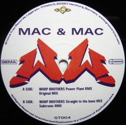 Mac & Mac - Wicked Wild | Groove Trax Records (GT004) - main