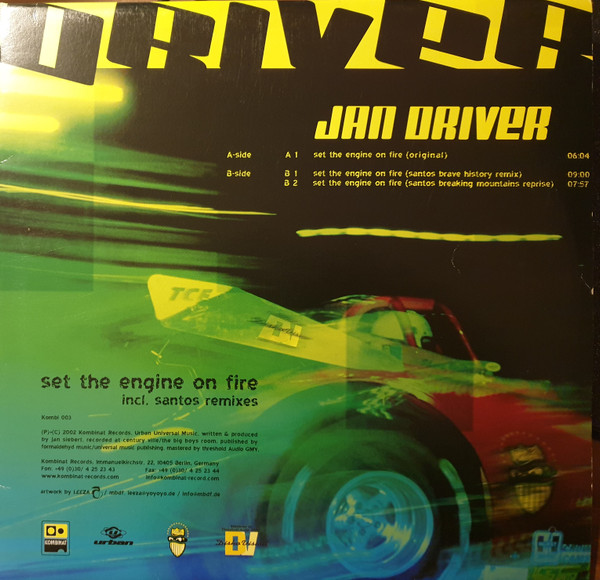 Jan Driver - Set The Engine On Fire | Kombinat Records (Kombi 003) - main Jan Driver - Set The Engine On Fire | Kombinat Records (Kombi 003) - main