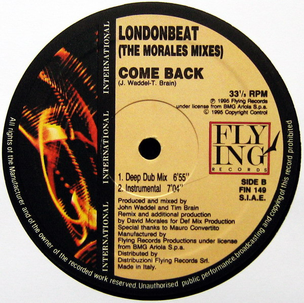 Londonbeat - Come Back (The Morales Mixes) | Flying International (FIN 149) - 2