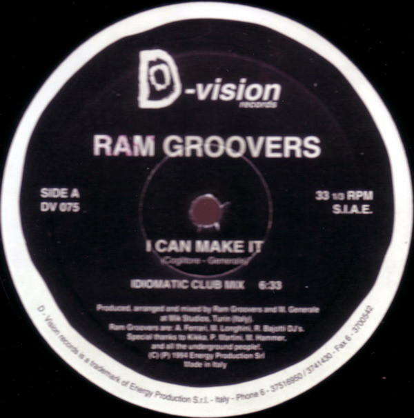 Ram Groovers - I Can Make It | D:vision Records (DV 075) - 2 Ram Groovers - I Can Make It | D:vision Records (DV 075) - 2