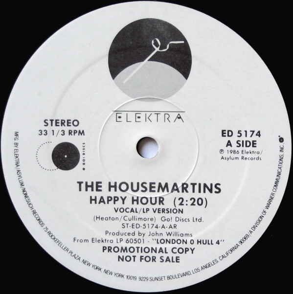 The Housemartins - Happy Hour | Elektra (ED 5174) - 3 The Housemartins - Happy Hour | Elektra (ED 5174) - 3