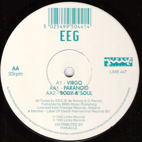 EEG - Virgo / Paranoid / Body & Soul | Limbo Records (LIMB 44T) - main