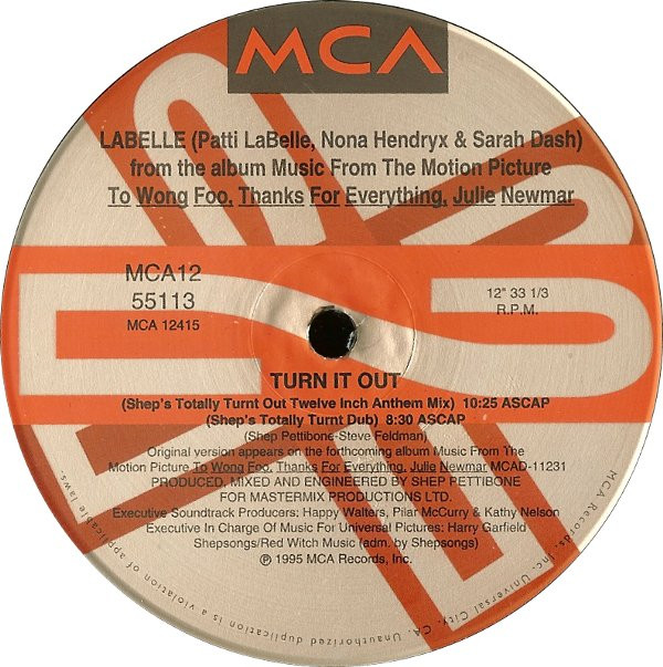 Labelle - Turn It Out | MCA Soundtracks (MCA12 55113) - 4