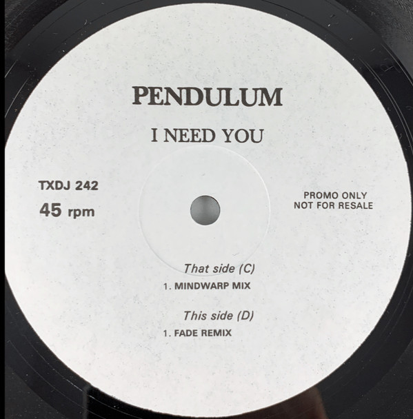 Pendulum - I Need You | Ffrreedom (TXDJ 242) - 3