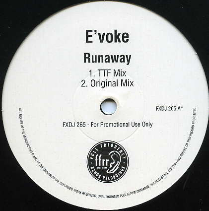 E'voke - Runaway | FFRR (FXDJ 265)