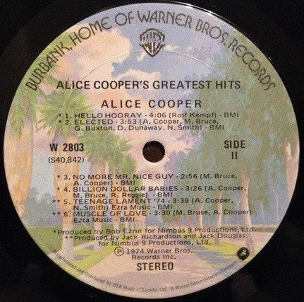 Alice Cooper - Alice Cooper's Greatest Hits | Warner Bros. Records (W 2803) - 4