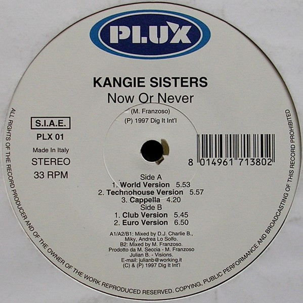 Kangie Sisters - Now Or Never | Plux (PLX 01) - 4