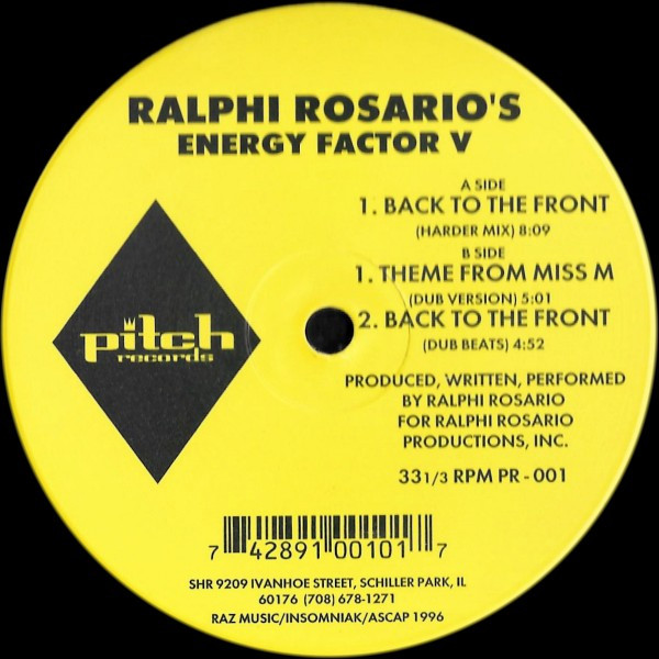 Ralphi Rosario - Energy Factor V | Pitch Records (PR-001)