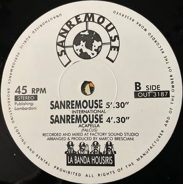 La Banda Housiris - Sanremouse | Out (OUT 3187) - 4