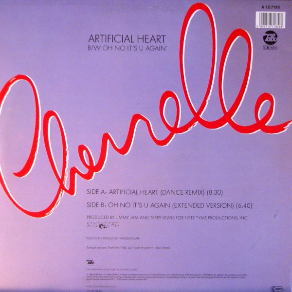 Cherrelle - Artificial Heart | Tabu Records (TBUA 12.7185) - 2 Cherrelle - Artificial Heart | Tabu Records (TBUA 12.7185) - 2