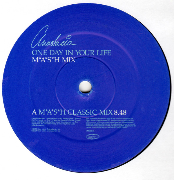Anastacia - One Day In Your Life (M*A*S*H Mix) | Epic (XPR3531) - 2 Anastacia - One Day In Your Life (M*A*S*H Mix) | Epic (XPR3531) - 2