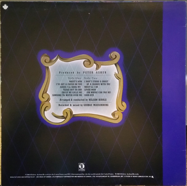 Linda Ronstadt & The Nelson Riddle Orchestra - What's New | Asylum Records (96 02601) - 2 Linda Ronstadt & The Nelson Riddle Orchestra - What's New | Asylum Records (96 02601) - 2
