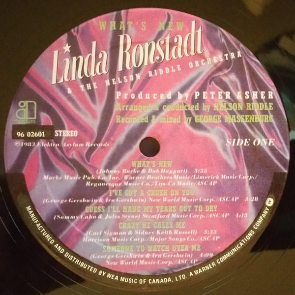 Linda Ronstadt & The Nelson Riddle Orchestra - What's New | Asylum Records (96 02601) - 3 Linda Ronstadt & The Nelson Riddle Orchestra - What's New | Asylum Records (96 02601) - 3