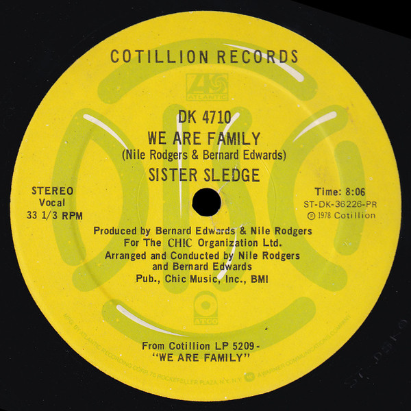 Sister Sledge - He's The Greatest Dancer / We Are Family | Cotillion (DK 4710) - 2 Sister Sledge - He's The Greatest Dancer / We Are Family | Cotillion (DK 4710) - 2