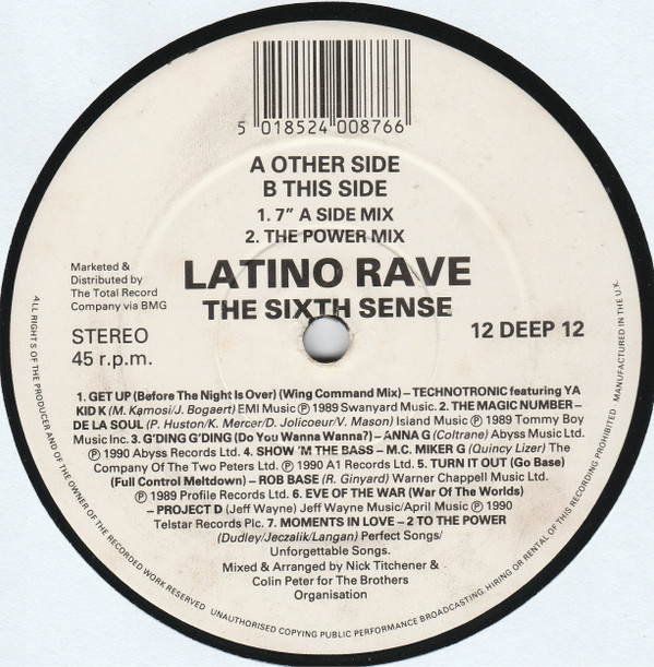 Latino Rave - The Sixth Sense | Deep Heat (12 DEEP 12) - main Latino Rave - The Sixth Sense | Deep Heat (12 DEEP 12) - main