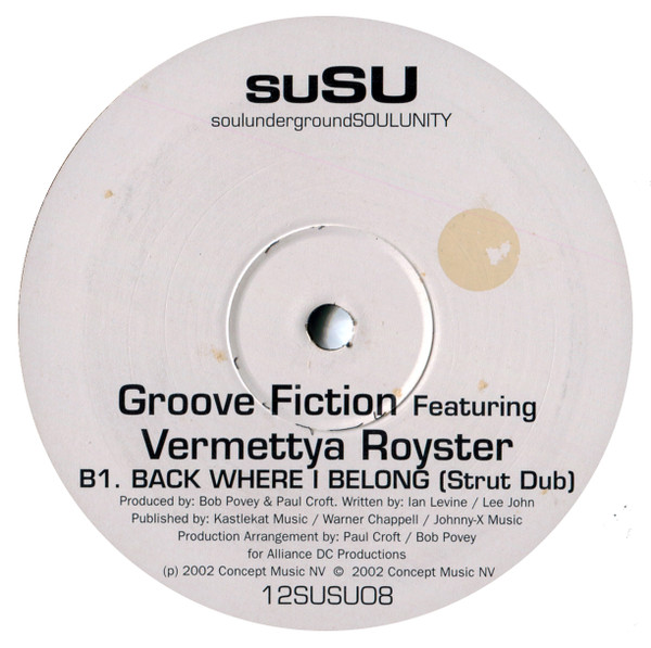 Groove Fiction  &  Vermettya Royster - Back Where I Belong | SuSU (12SUSU08) - 3