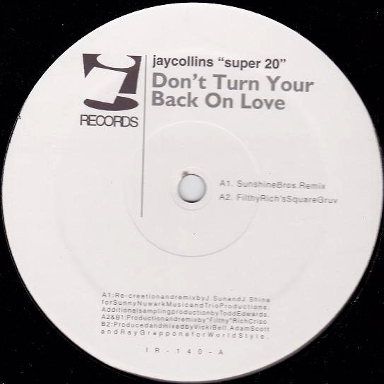 Jay Collins "Super 20" - Don't Turn Your Back On Love | i! Records (IR - 140) - main Jay Collins "Super 20" - Don't Turn Your Back On Love | i! Records (IR - 140) - main