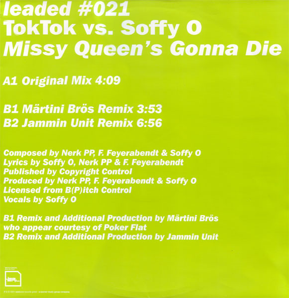 Toktok vs. Soffy O. - Missy Queen's Gonna Die | Leaded (Leaded 021) - 6