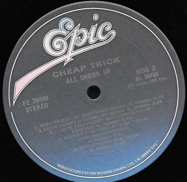 Cheap Trick - All Shook Up [Vinyl] | Epic (FE 36498) - 4