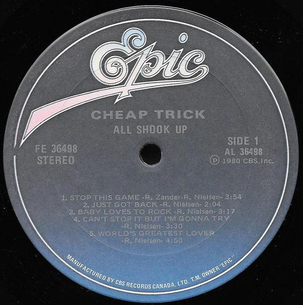 Cheap Trick - All Shook Up [Vinyl] | Epic (FE 36498) - 3