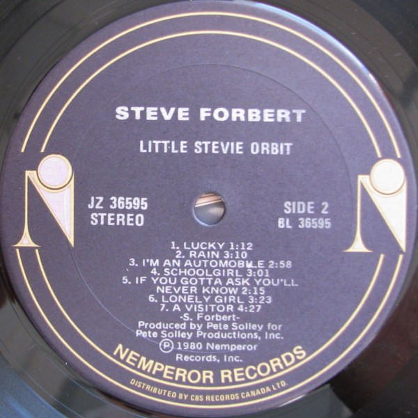 Steve Forbert - Little Stevie Orbit | Nemperor Records (JZ 36595) - 4 Steve Forbert - Little Stevie Orbit | Nemperor Records (JZ 36595) - 4
