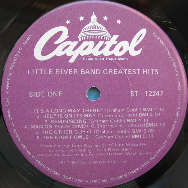 Little River Band - Greatest Hits | Capitol Records (ST-12247) - 3 Little River Band - Greatest Hits | Capitol Records (ST-12247) - 3