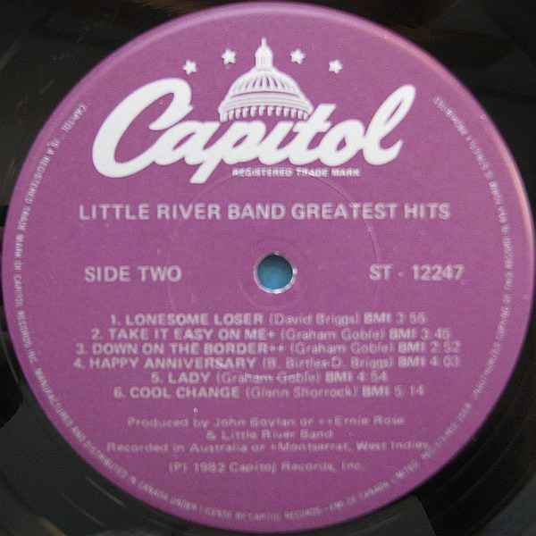 Little River Band - Greatest Hits | Capitol Records (ST-12247) - 4 Little River Band - Greatest Hits | Capitol Records (ST-12247) - 4