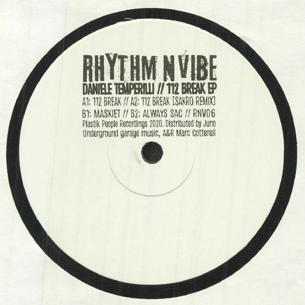 Daniele Temperilli - 112 Break EP | Rhythm N Vibe (RNV06) - main Daniele Temperilli - 112 Break EP | Rhythm N Vibe (RNV06) - main