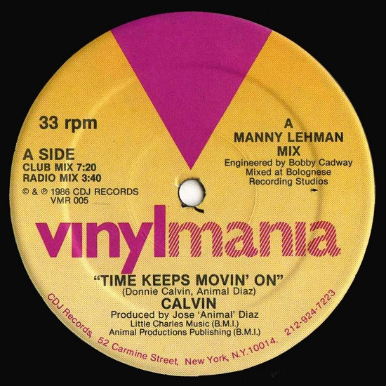Calvin - Time Keeps Movin' On | Vinylmania (VMR 005) - main