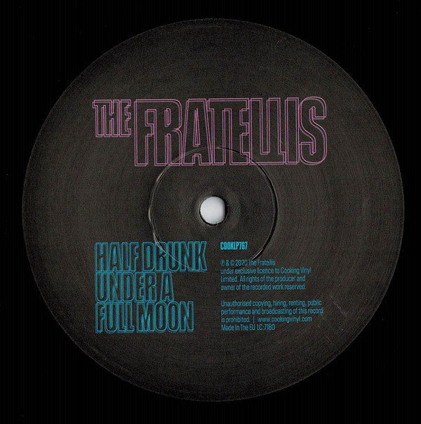 The Fratellis - Half Drunk Under A Full Moon | Cooking Vinyl (COOKLP767) - 3 The Fratellis - Half Drunk Under A Full Moon | Cooking Vinyl (COOKLP767) - 3