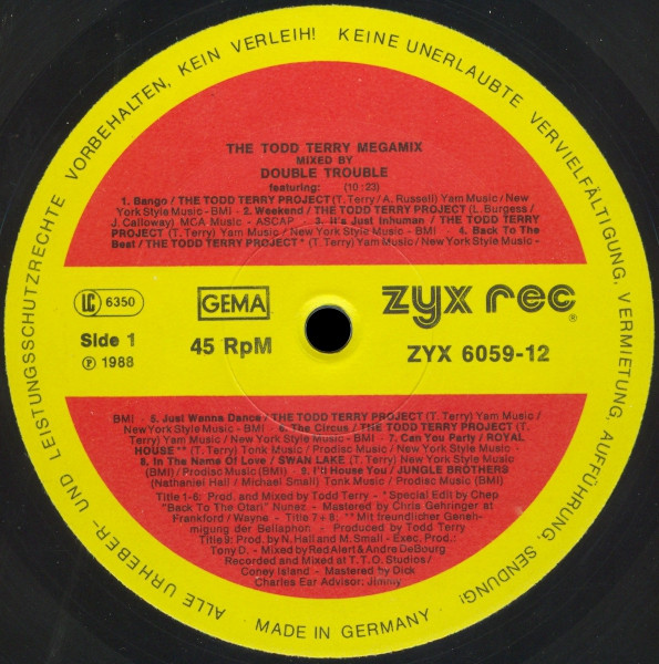 Double Trouble - The Todd Terry Megamix | ZYX Records (ZYX 6059-12) - 3 Double Trouble - The Todd Terry Megamix | ZYX Records (ZYX 6059-12) - 3