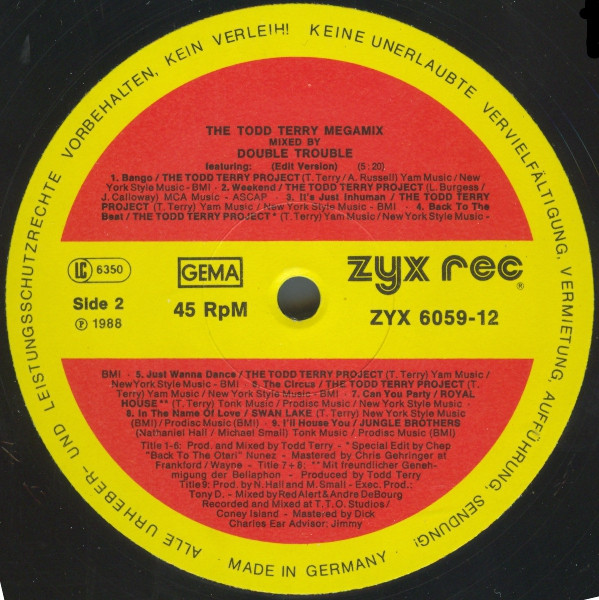 Double Trouble - The Todd Terry Megamix | ZYX Records (ZYX 6059-12) - 4 Double Trouble - The Todd Terry Megamix | ZYX Records (ZYX 6059-12) - 4