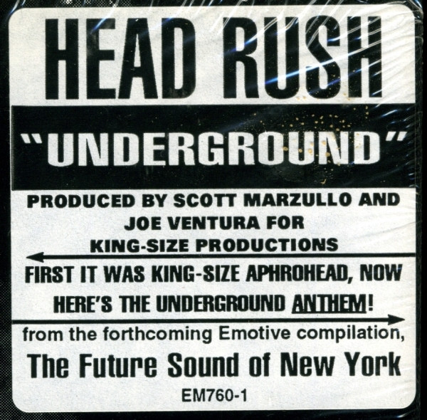 Head Rush - Underground | Emotive Records (EM760-1) - 2