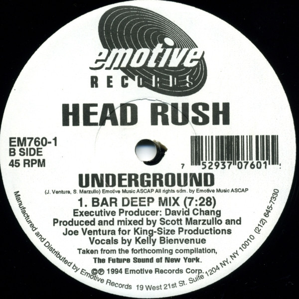 Head Rush - Underground | Emotive Records (EM760-1) - 4