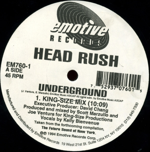 Head Rush - Underground | Emotive Records (EM760-1) - 3