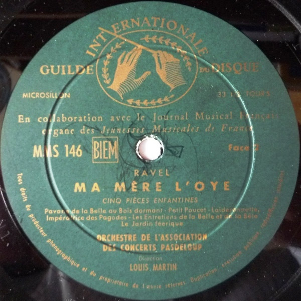 Ravel - Boléro / Ma Mère L'Oye | Guilde Internationale Du Disque (MMS-146) - 4