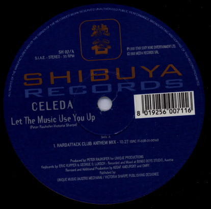 Celeda - Let The Music Use You Up | Shibuya Records (SH 07/A) - main Celeda - Let The Music Use You Up | Shibuya Records (SH 07/A) - main
