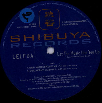 Celeda - Let The Music Use You Up | Shibuya Records (SH 07/A) - 2 Celeda - Let The Music Use You Up | Shibuya Records (SH 07/A) - 2