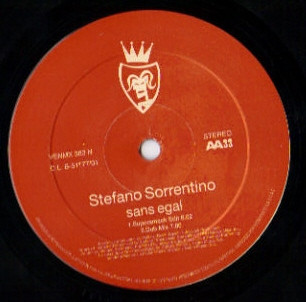 Stefano Sorrentino - Sans Egal | Vendetta Records (VENMX 383 N)