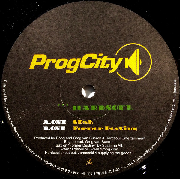 Hardsoul - 6 Dah / Former Destiny | ProgCity (PCMS0033) - 3