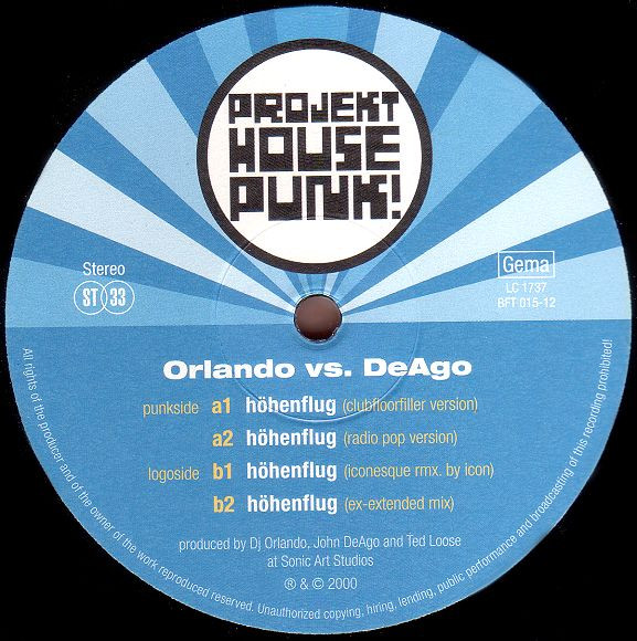 DJ Orlando vs. John DeAgo - Höhenflug | Bigfoot (BFT 015-12) - 2 DJ Orlando vs. John DeAgo - Höhenflug | Bigfoot (BFT 015-12) - 2