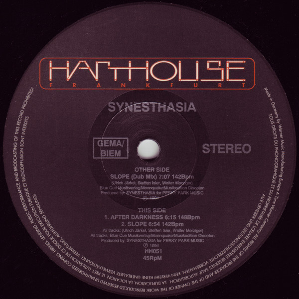 Synesthasia - Slope | Harthouse (HH 051)